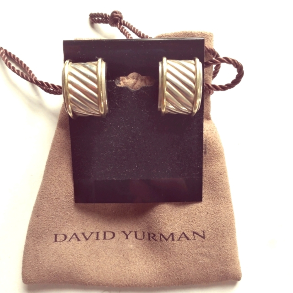 David Yurman 14k Sterling Silver Earrings